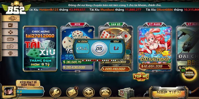 Ưu điểm của xóc đĩa mini b52club